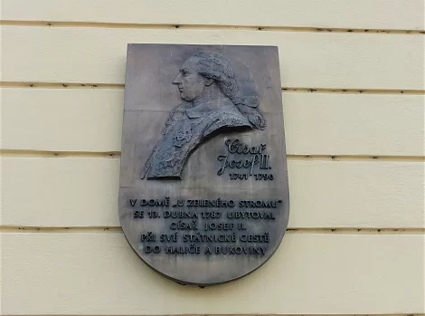 Gedenktafel an den Besuch von Kaiser Joseph II.